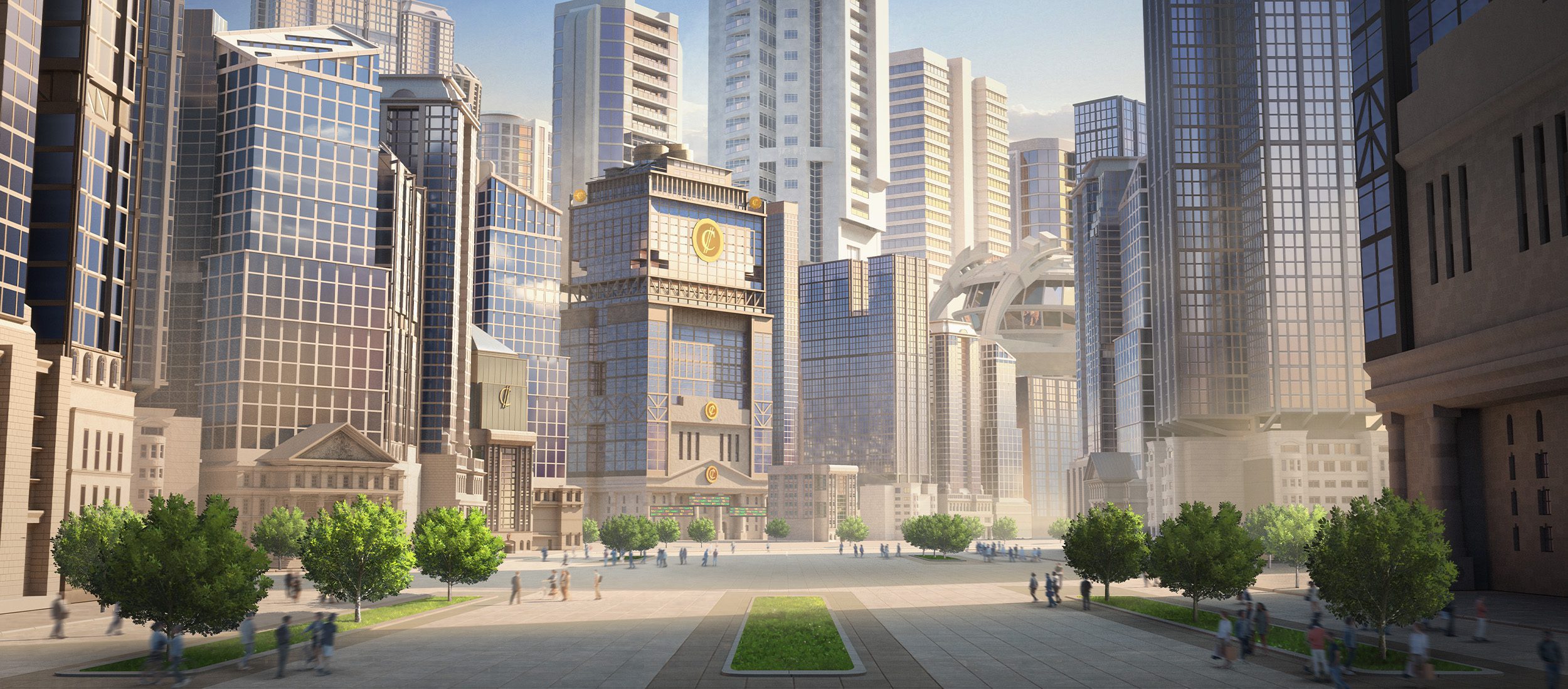 cities skylines financial districts