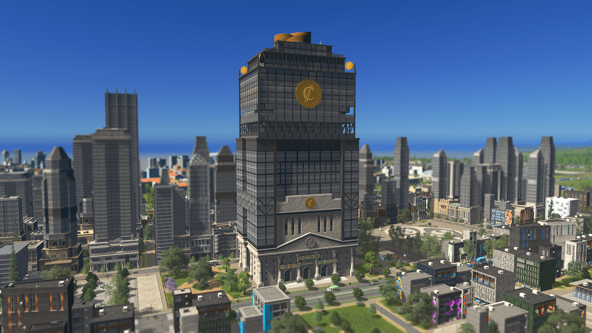 cities skylines financial districts