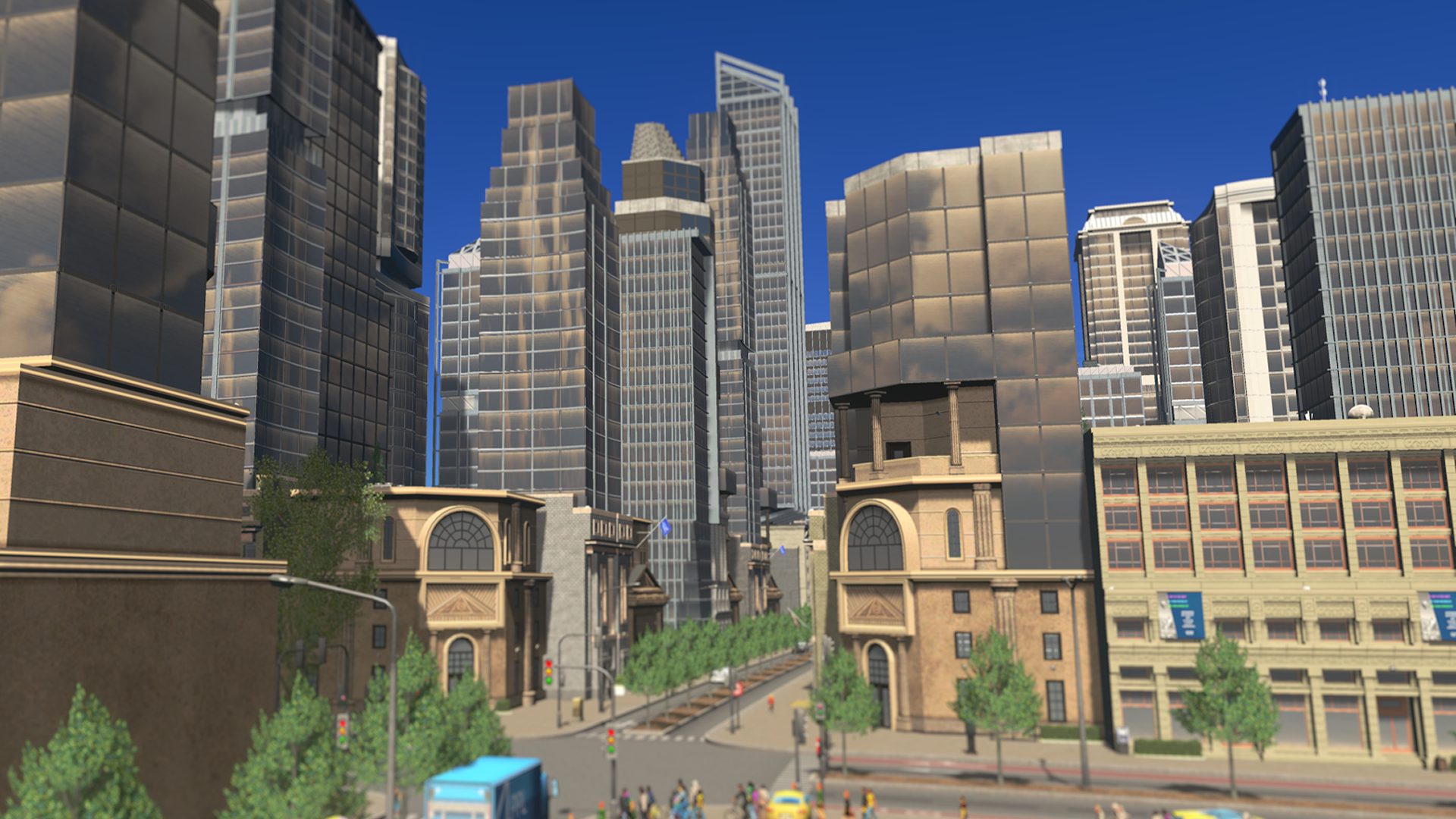 cities skylines financial districts