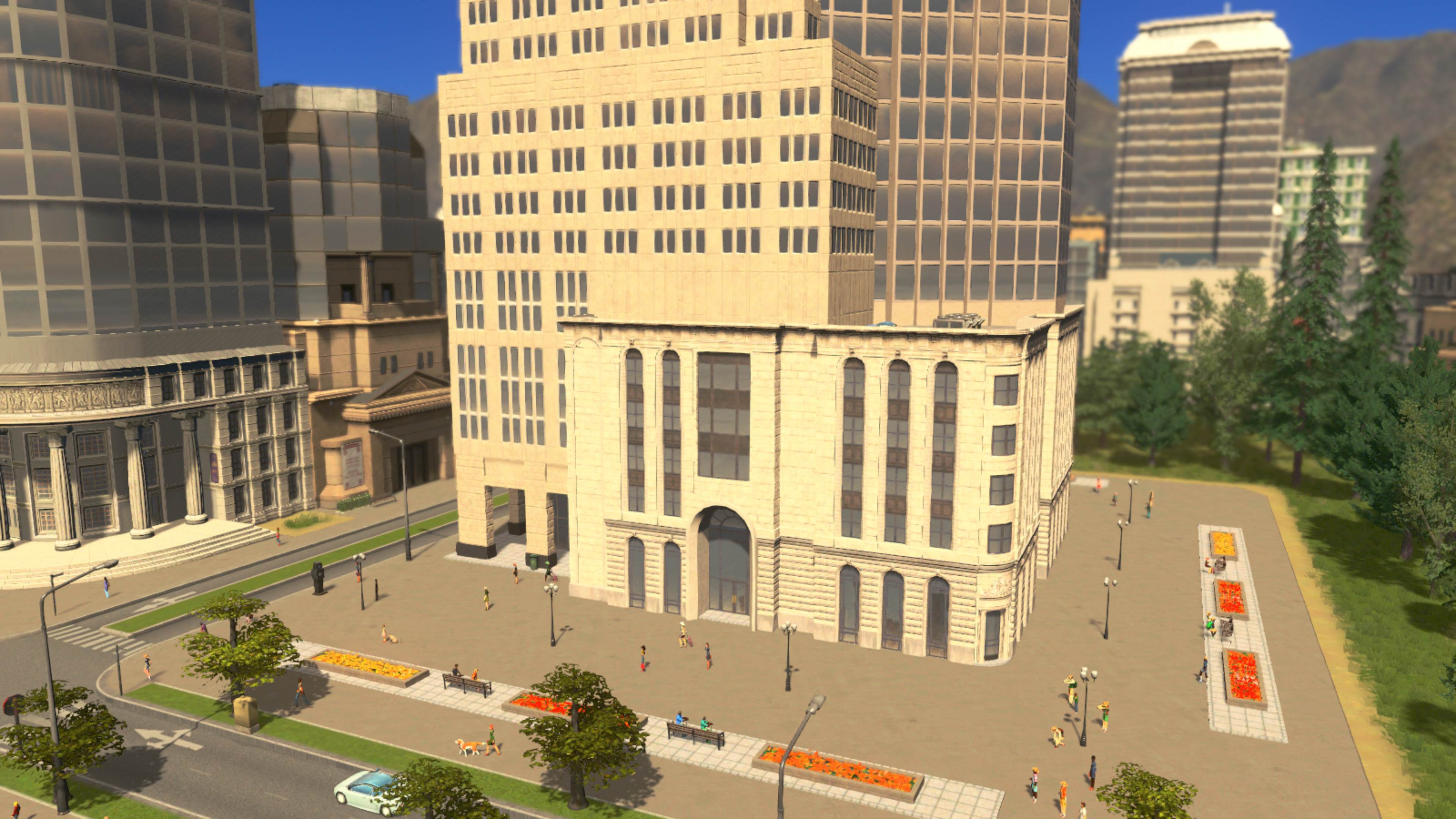 cities skylines financial districts