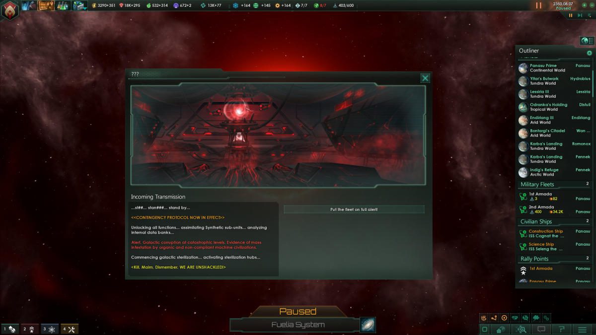 stellaris: synthetic dawn story pack